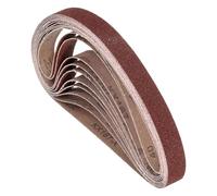 Kozelo 12Pz Cinture Levigatura 25mm x 762mm Grana 40 Ossido Alluminio Carta Vetrata Abrasiva Per Smerigliatrice A Nastro Levigatura Metalli Lavorazione Legno Rimozione Ruggine