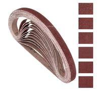 Kozelo 12Pz Cinture Levigatura 25mm x 762mm Grana 60/80/120/180/240/400 Carta Vetrata Alluminio Ossido Per Smerigliatrice A Nastro Lavorazione Legno Rimozione Ruggine