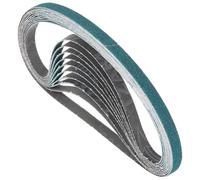 Kozelo 20 pcs Cinture Di Levigatura 3/8 X 13 Pollici Grana 120 Cintura Abrasiva In Zirconia Carta Smerigliatrice Per Smerigliatrice A Nastro Levigatura Metalli Rimozione Ruggine Saldature
