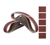Kozelo 25Pz Cinture Levigatura 25mm x 1067mm Grana 80/120/150/240/400 Carta Vetrata All'ossido Alluminio Per Smerigliatrice A Nastro Levigatura Metalli Lavorazione Legno Rimozione