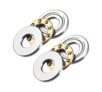 Kozelo 2pz Cuscinetto Assiale a Sfere F5-12M - [5mm x 12mm x 4mm] Cuscinetto Assiale Miniature Acciaio Cromato con Rondella per Uso Macchine Utensili