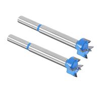 Kozelo 2pz Forstner Trapano Punte - [17mm] Tungsteno Carburo Trivella Apertura per Legno Mobili Cerniera Falegnameria Utilizzo, Rotondo Gambo, Scuro Blu