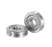 Kozelo 2pz V6000ZZ Scanalatura a V Sfera Cuscinetto - 10x30x8mm Schermato Puleggia Ruota Rotolamento Cuscinetto per Rail Track System Utilizzo, Cromo Acciaio, ABEC1