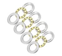 Kozelo 4pz Cuscinetto Assiale a Sfere F12-21M - [12mm x 21mm x 5mm] Cuscinetto Assiale Miniature Acciaio Cromato con Rondella per Uso Macchine Utensili