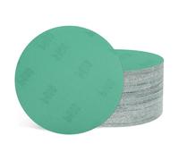 Kozelo 50 Pcs Dischi Abrasivi 152 mm Grana 600 con Aggancio a Strappo Adatti per Metallo Legno Mobili Fai Da Te Levigatura e Lucidatura, Verde
