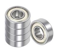 Kozelo 5Pz Cuscinetto a Sfere a Gola Profonda R6Zz - [3/8"x7/8"x9/32"] Cuscinetto a Doppia Schermatura per Attrezzature Industriali, Motori, Macchine, in Acciaio Inossidabile