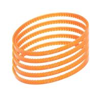 Kozelo 5pz MB330 Cinghie Motore Standard Macchine Cucire - [330mm Circonferenza x 4mm Spessore ] Cinghia Trasmissione Poliuretano per Macchine Cucire Elettriche Singolo Dente Arancione