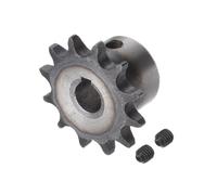 Kozelo Pignone per Catena a Rulli Din/Iso 06B 12T [Foro da 10mm x Passo da 3/8"] Ingranaggio di Trasmissione Motore, per Macchinari, Acciaio Al Carbonio A3, Tonalità Argento