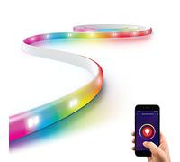 KOZII Striscia LED collegata da 5 m, con LED a nastro con variazione di colore e luminosità, striscia LED funzionante con Wi-Fi, luce LED da 220 lumen, strisce a LED con angolo di illuminazione 120° -