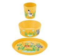 Koziol Organic Kids Set Set di stoviglie per bambini 3 pezzi Giallo