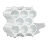 KOZIOL Mensola Cantina Portabottiglie Set-Up 36x35cm Bianco Organic