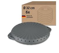 Koziol MOVE PIZZA 32 Pizza riutilizzabile Ø 32 cm | Set di 6 pezzi in plastica | riutilizzabile, infrangibile, lavabile in lavastoviglie | Take-Away, catering