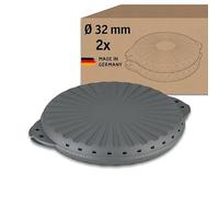 Koziol MOVE PIZZA 32 scatole per pizza riutilizzabili, diametro 32 cm, set da 2 pezzi, in plastica, riutilizzabili, infrangibili, lavabili in lavastoviglie, da asporto, catering
