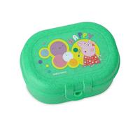 Koziol PASCAL MINI PEPPA PIG POP - Contenitore per il pranzo con chiusura a clip, per bambini, in plastica biocircolare, infrangibile, lavabile in lavastoviglie, scuola, asilo, kita (verde primavera)