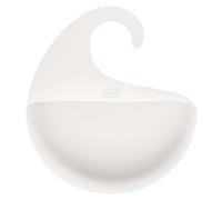 Koziol, Piatto, Cestino, Utensili da Bagno, mensola Doccia, con Gancio, Bianco Riciclato, XL