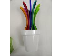 Koziol pick up vaso porta 9 forchette party colorate