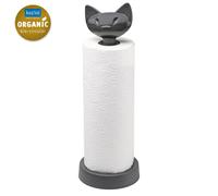 KOZIOL Portarotolo Portatovaglioli Miaou Gatto Grigio Scuro Organic