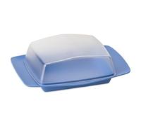 Koziol RIO Burriera | per 250 g di burro, con coperchio, per conservare e servire | plastica biocircolare, infrangibile, lavabile in lavastoviglie | tavolo coperto, cucina (blu forte)