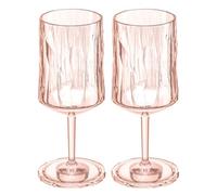 Koziol Set di 2 bicchieri da cocktail Superglass CLUB n. 4 trasparenti rosa quartz
