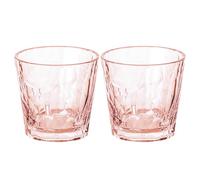 Koziol Set di 2 bicchieri Superglass CLUB n. 22 trasparenti rosa quartz