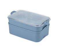 Koziol STAKK BENTOBOX 2 | Contenitore per il pranzo, 2 pezzi, con coperchio, 2000 ml, infrangibile, in plastica biocircolare, lavabile in lavastoviglie, senza melamina | Lunch to Go, cucina (Natural