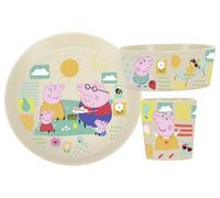 KOZIOL Connect Peppa Pig set di stoviglie da 3 pezzi 1 pz Set