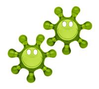 Koziol SUNNY - Set di 2 apribottiglie | per chiusure in plastica | apribottiglie a vite | plastica infrangibile, lavabile in lavastoviglie | ideale per bambini e anziani (verde oliva trasparente)