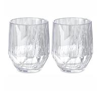 Koziol Superglas Club No. 24, Set 2 Bicchieri, 400 ml, Bicchiere da Vino Rosso, Plastica Trasparente Effetto Cristallo, Elegante, Infrangibile, Riutilizzabile, Festa, Campeggio, Esterno
