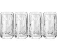 Koziol Superglas Club No. 7, 4 pezzi, 4 cl, bicchieri da shot in plastica cristallina, lussuosi, infrangibili, riutilizzabili, set da 4, festa, camping