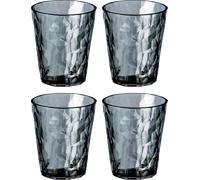 Koziol superglass club no. 1 set di 4 250 ml grigio trasparente
