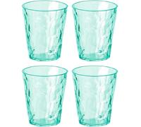 Koziol superglass club no. 1 set di 4 250 ml trasparente giada