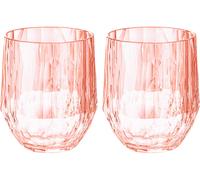 Koziol superglass club no. 23 set di 2 200 ml quarzo rosa trasparente