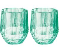 Koziol superglass club no. 23 set di 2 200 ml trasparente giada