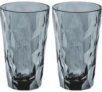 Koziol superglass club no. 6 set di 2 300 ml grigio trasparente