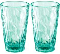 Koziol superglass club no. 6 set di 2 300 ml trasparente giada