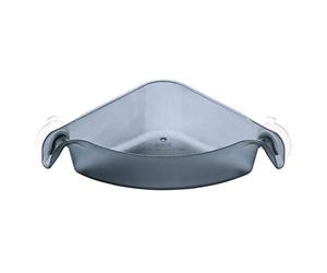 Koziol - Vassoio angolare BokS, plastica, Transparent Anthracite, 19.2 x 19.2 x 7.4 cm