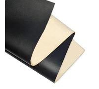 Kozmo - Foglie in vera pelle, colore: nero intenso, spessore: 1,8 - 2,0 mm, dimensioni: 20 x 30 cm, piastra in pelle bovina per lavori in pelle, riparazioni e decorazioni per la casa