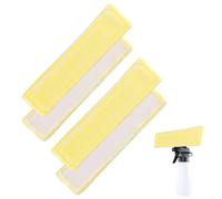KOZOY 4 cuscinetti di ricambio per aspirapolvere per finestre Kärcher accessori, in microfibra di ricambio, colore giallo, per aspirapolvere per finestra Karcher WV2 WV5 WV6 Plus Premium
