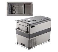 KOZWAY Aggiornamento 35L 45L 55L compressore Portatile a Doppia Zona for Auto Campeggio Frigorifero Frigorifero for Auto congelatore Veicolo Camion Camper Barca (Size : Gray 45L)