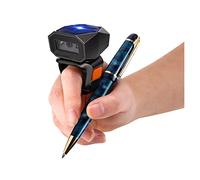 KOZWAY Lettore di Codici a Barre Wireless 2D Wearable Anello Barcode Scanner Mini Portatile 3-in-1 USB Scanner Finger Wired 2.4G Wireless Bluetooth (Color : 1, Size : 1D)