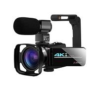 KOZWAY Videocamera Videocamera Video 4K con Microfono WiFi 56MP Streaming Live 18x a 270 Gradi Ruota Touch Screen Vision HD Cam del registratore (Size : 128 G SD Card, Color : AF2 M L H S)