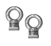 KP-3, coppia occhielli di fissaggio In acciaio. Si inseriscono nelle canaline-T.