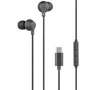 Bigben - Auricolari USB C, 70% plastica riciclata, colore: Nero