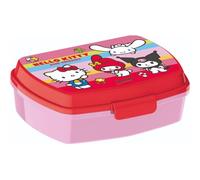 KP Pharma Hello Kitty & Friends - Divertente contenitore per il pranzo per bambini, in plastica resistente, senza BPA, con coperchio sicuro, perfetto per scuola, picnic o snack in viaggio