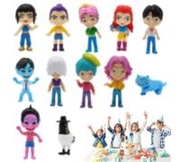 KP0P De-m0n Figures, 12 Pezzi Hun-ters Cake Topper, Figure Cacciatori Dem0ni K-p0p, Mini Demon Figure, Demon Cupcake Topper, Figurina da Collezione Anime Dem-0n Hun-ter per Bambini di Compleanno (M2)