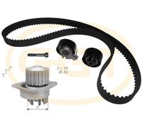 KPA20049 GGT Pompa acqua + Kit cinghie dentate per CITROËN,PEUGEOT