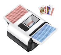 KPAW Miscelatore automatico di carte per 2 mazzi con due modalità | Miscelatore di carte ricaricabile, elettrico, silenzioso, per poker, blackjack, fase 10