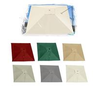 KPEGAXS Baldacchino per Ombrellone da Giardino A Sbalzo 3x4m Telo di Ricambio per Rettangolare Ombrellone Copertura di Ricambio in Poliestere Impermeabile(Grey,4x3m (13x10ft))