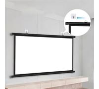 KPEGAXS Esterno Schermo Cinematografico Schermo per Proiettore 30 Pollici Mini Schermo Piccolo Schermo di Proiezione Avvolgibile Telo Proiettore(72inch(4:3))