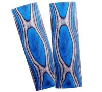 KPHYMOD 2 Pacchetto Legno Coltello Maniglia Materiale Fai Da Te Stratificato Colore Ingegnerizzato Legno Vuoti Tiro Con L'arco Impugnatura & Maniglia Scala Artigianale(Blue,120X40X10MM)